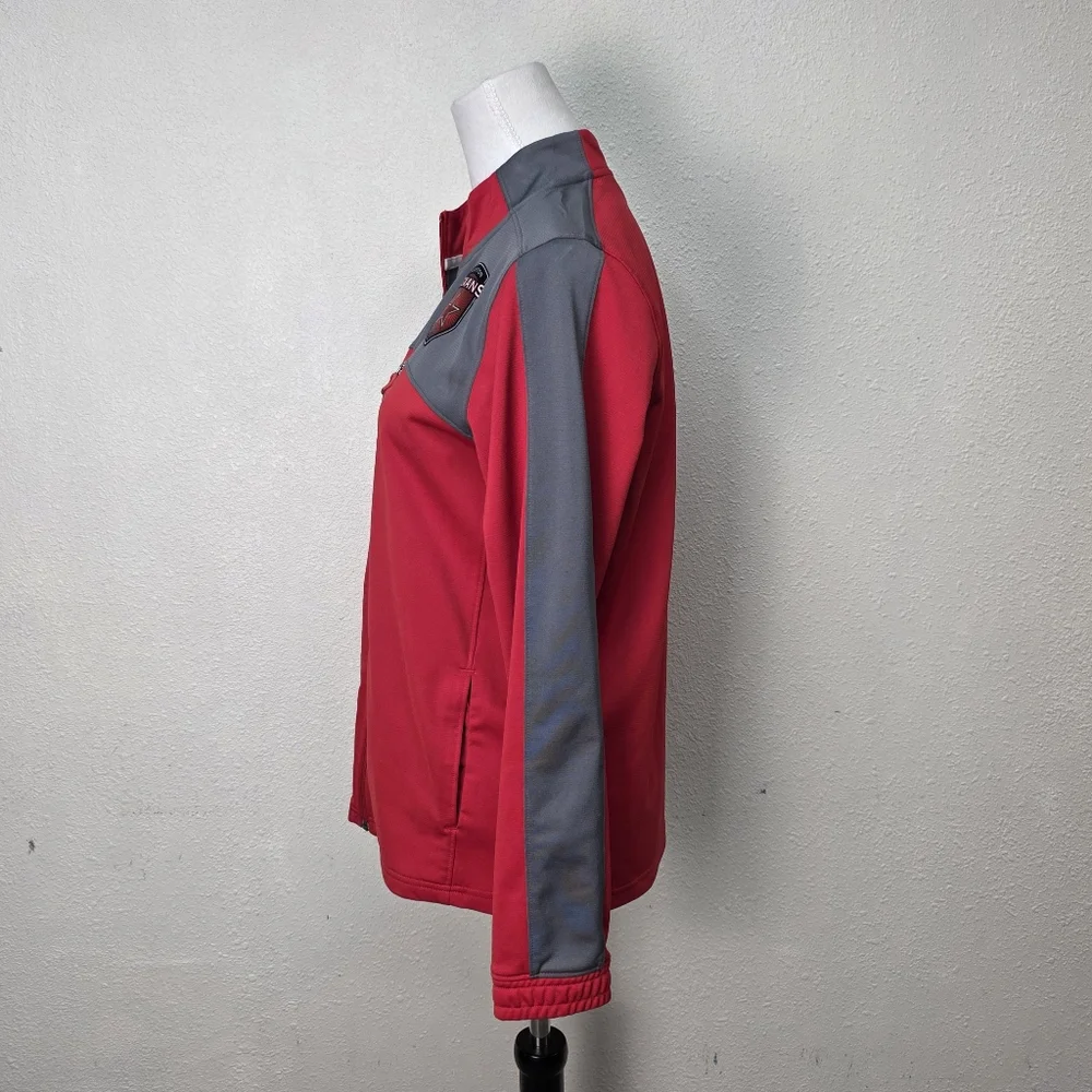 Under Armour Houston Texans Red and Gray Full-Zip Jacket Size YXL